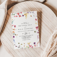 Classique Wild Colorful Floral Décontracté Mariage