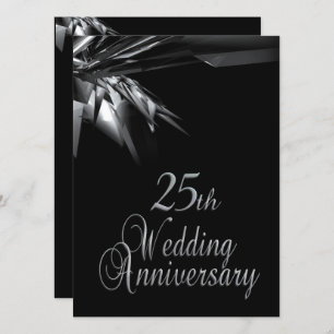 Invitation Classy 25e anniversaire de Mariage