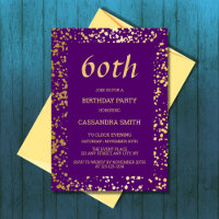 Classy Egypt Gold Sprinkings violet Anniversaire