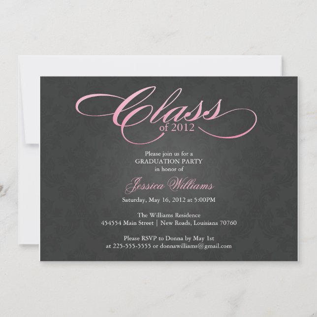 Invitation Classy Graduation (Devant)