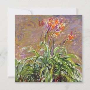 Invitation Claude Monet - Hemerocallis,