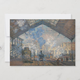 Invitation Claude Monet - La Gare Saint-Lazare