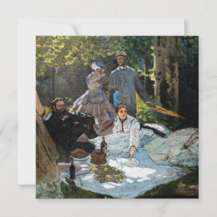 Invitation Claude Monet - Le Déjeuner sur l'herbe, panneau de