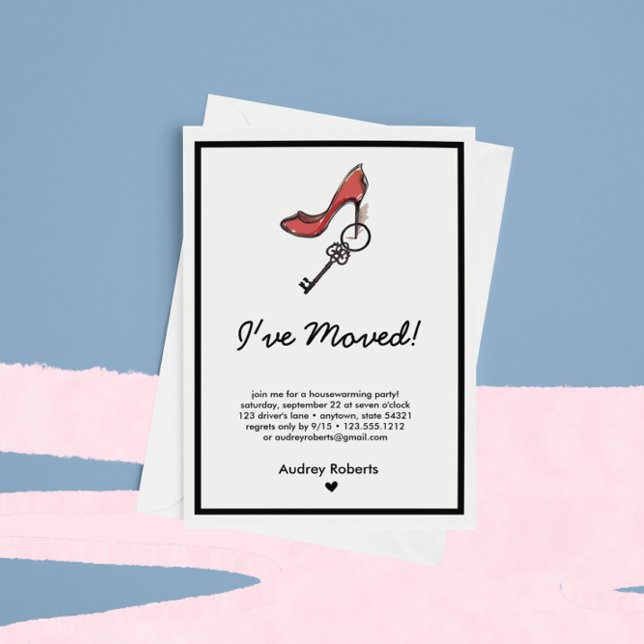 Invitation Clé et talon haute de la partie chauffante de la d (Créateur téléchargé)