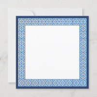 Clé grecque bleue méditerranéenne