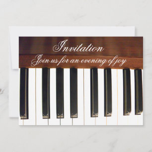 Invitation Clés de piano_