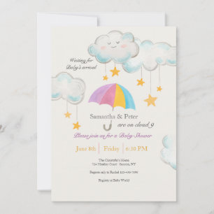 Invitation Cloud Neuf Baby shower