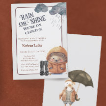 Cloud Neuf Baby shower de haies de bois