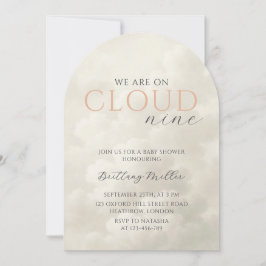 Invitation Cloud Neuf nuages blancs Baby shower d'arc