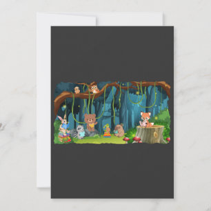 Invitation Club de livres d'animaux forestiers