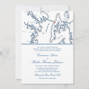 Invitation Club de plage officiel de Chesapeake Bay Mariage b