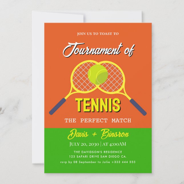 Invitation Club de Tennis Country (Devant)
