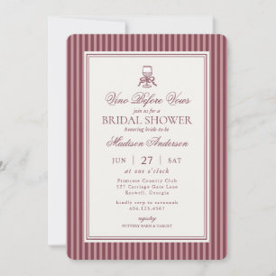 Invitation Club du Vignoble de Vin Vieille Fortune Rayée Ente
