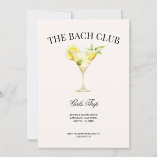 Invitation Club Social Cocktail Lemon Itinéraire Bach et