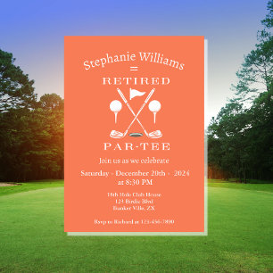 Invitation Clubs de loisirs de golf de la femme rose moderne