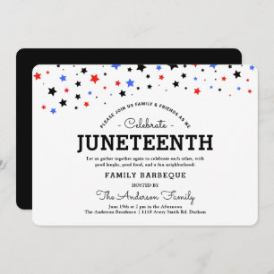 Invitation Cluster d'étoiles JunetDix Fête BRB In