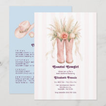 Coastal Cowgirl Pink Preppy Coquette Bachelorette