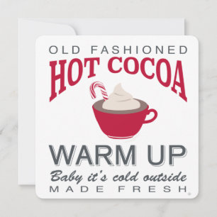 Invitation coca chaud de la ferme de vacances