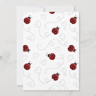 Invitation Coccinelle Rouge Coléoptère Amoureux des Insectes 