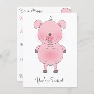 Invitation Cochon de lait