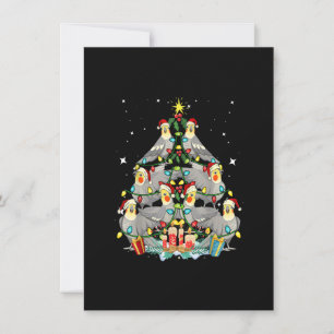 Invitation Cockatiel Arbre de Noël Noël Noël Noël Maman Papa 