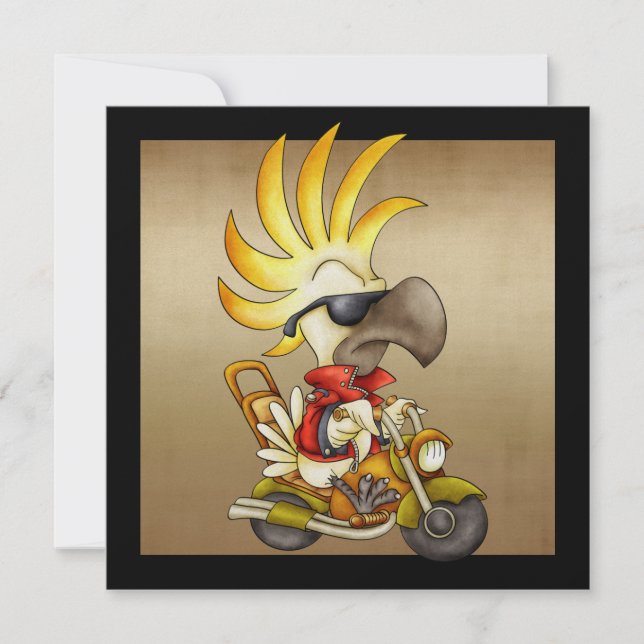 Invitation Cockatoo Biker - SRF (Devant)