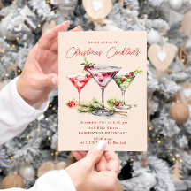 Cocktail de Noël et soirée élégante