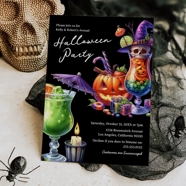 Invitation Cocktail d'Halloween pour adultes (Créateur téléchargé)