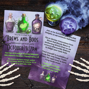 Invitation Cocktail d'Halloween pour adultes