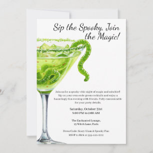 Invitation Cocktail Halloween   Potion magique