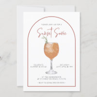 Cocktail minimaliste Arch Sunset Summer Soiree