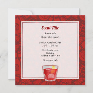 Invitation Cocktail Negroni