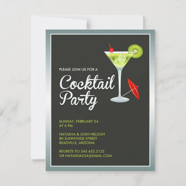 Invitation Cocktail Party (Devant)