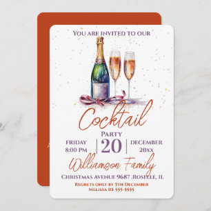 Invitation Cocktail Party Bubbly