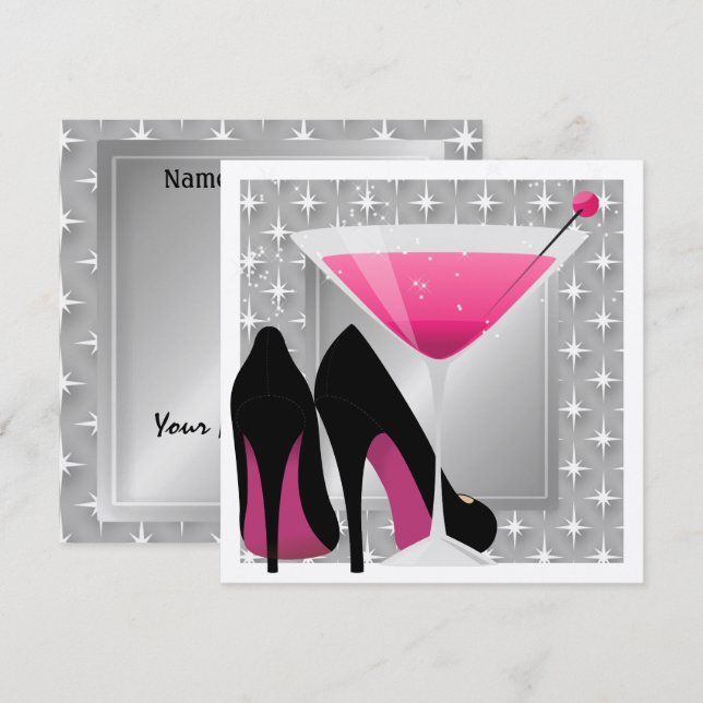 Invitation Cocktail Party par SRF (Devant / Derrière)