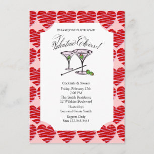 Invitation Cocktails de la Saint Valentin