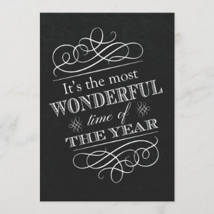 Invitation Cocktails de Noël Textes Vintages