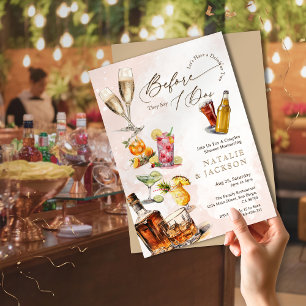 Invitation Cocktails De Script Élégants Avant Qu'Ils Ne Disen