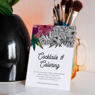 Invitation Cocktails et Coloring Party