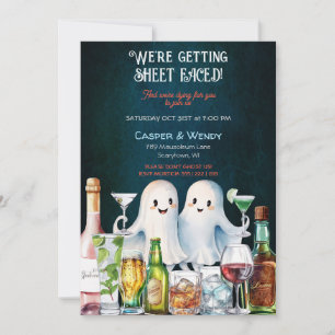 Invitation Cocktails Ghost Halloween