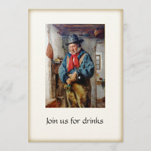 Invitation Cocktails irlandais de partie de boissons d'homme