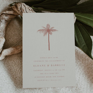 Invitation Coconut Palm