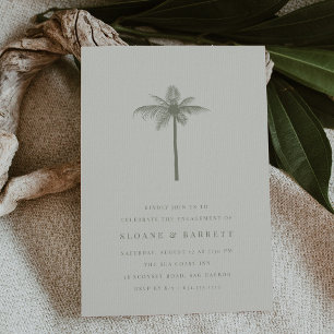 Invitation Coconut Palm