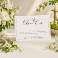 Code de tenue formelle calligraphie ivoire noir cl