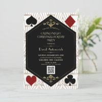 Code QR Casino Nuit Poker Noël Vacances 