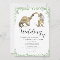 Code QR de mariage de dinosaure drôle