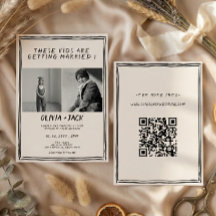 Code QR de mariage pour enfants qui se marient Pho