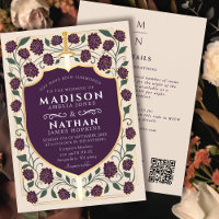 Code QR du Mariage Eggplant Sword Shield Imaginair