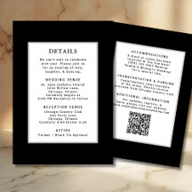 Code QR du Modèle de détails du Mariage en argent 