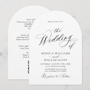 Invitation Code QR Mariage minimaliste élégant